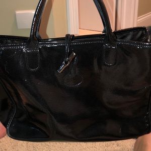 Favorite black patent Longchamp black tote
